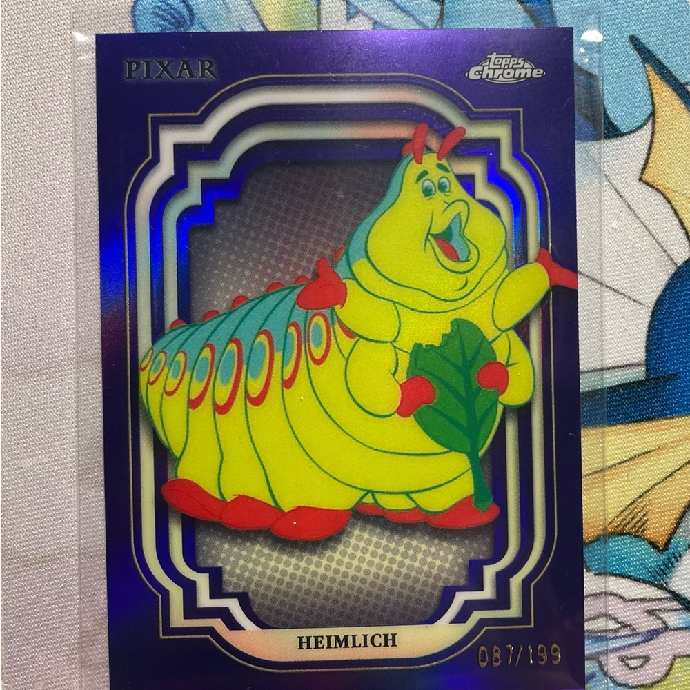 Topps chrome Disney Heimlich Card purple numbered 87/199